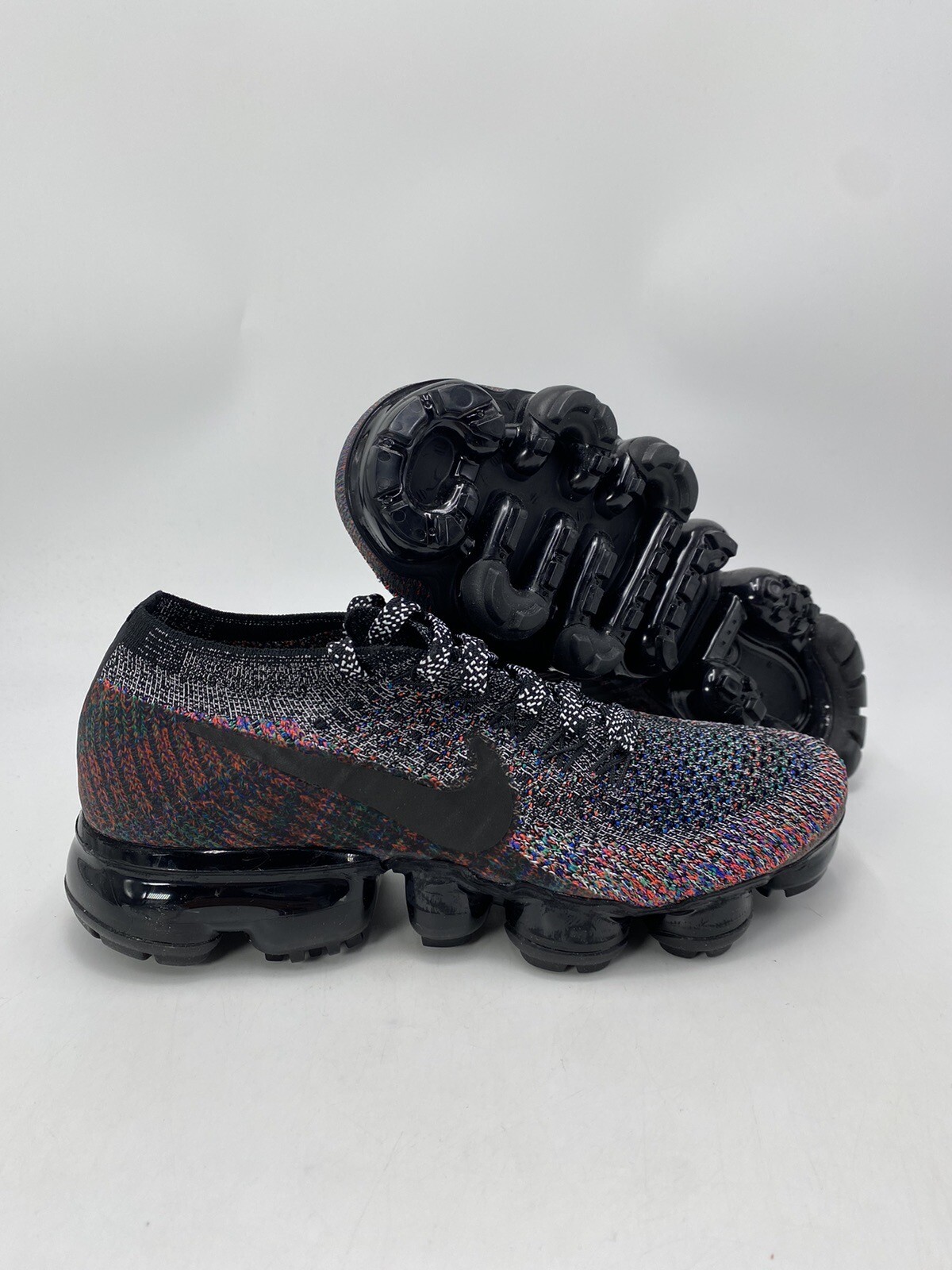 NIKE WMNS AIR VAPORMAX FLYKNIT BLACK/BRIGHT CRIMSON [849557 016] WMNS SZ 5