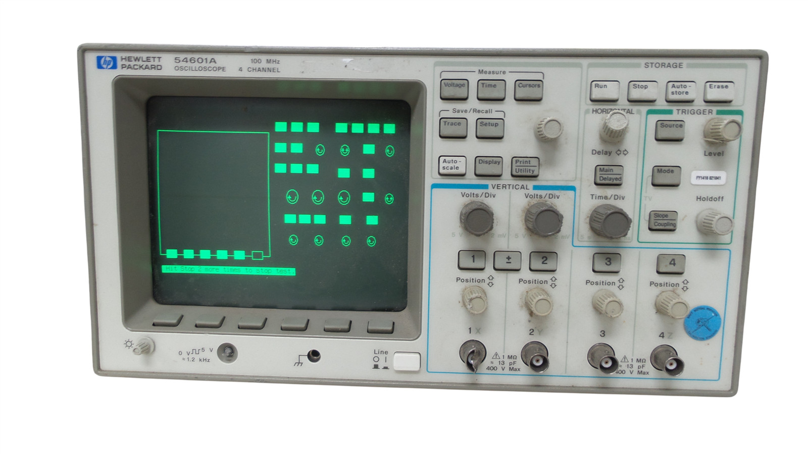 HP 54601A Oscilloscope 100 MHz 4 Channel with 54650A Interface Module