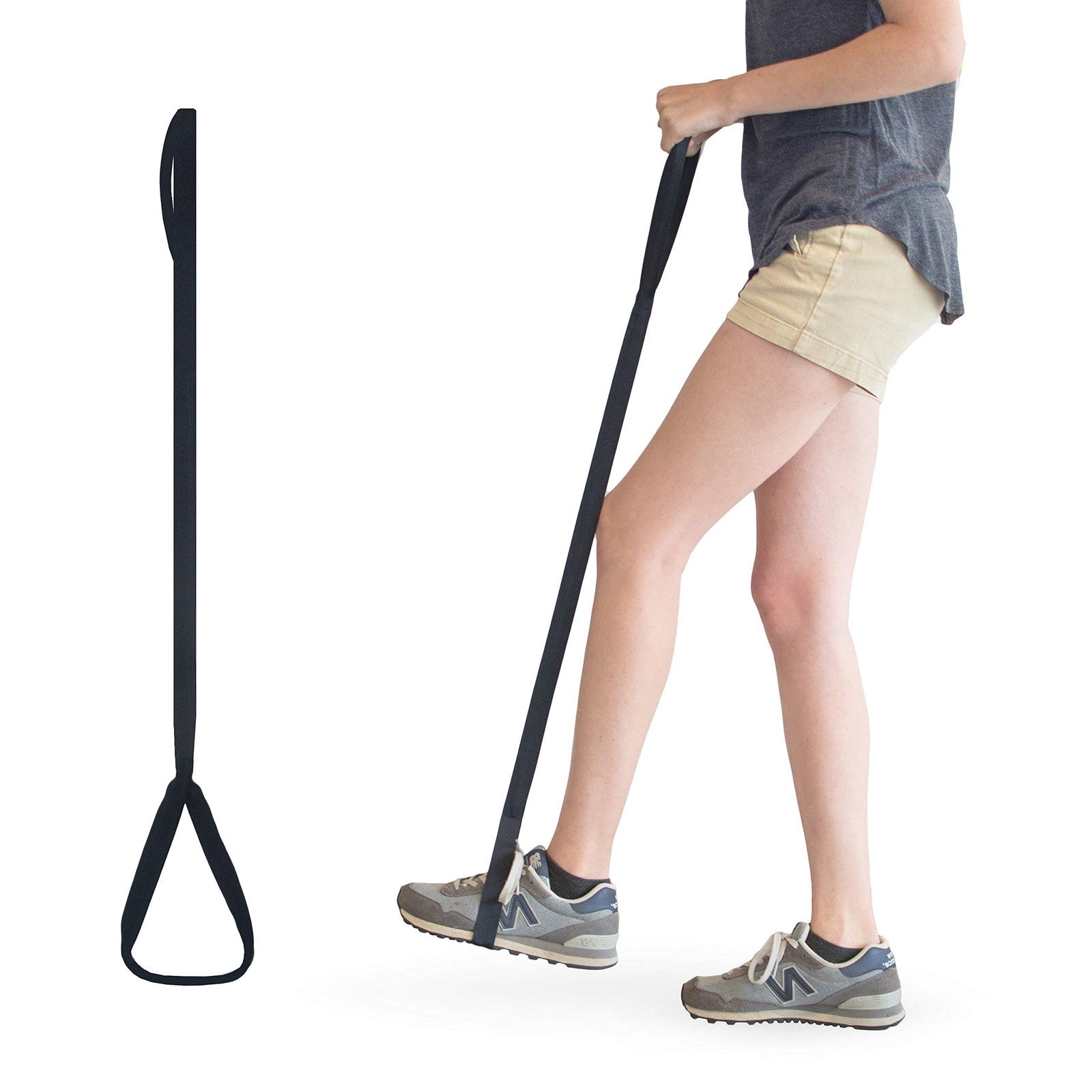 RMS Premium 35” Leg Lifter with Hand Strap & 35 Inch (Pack of 1), Dark Blue