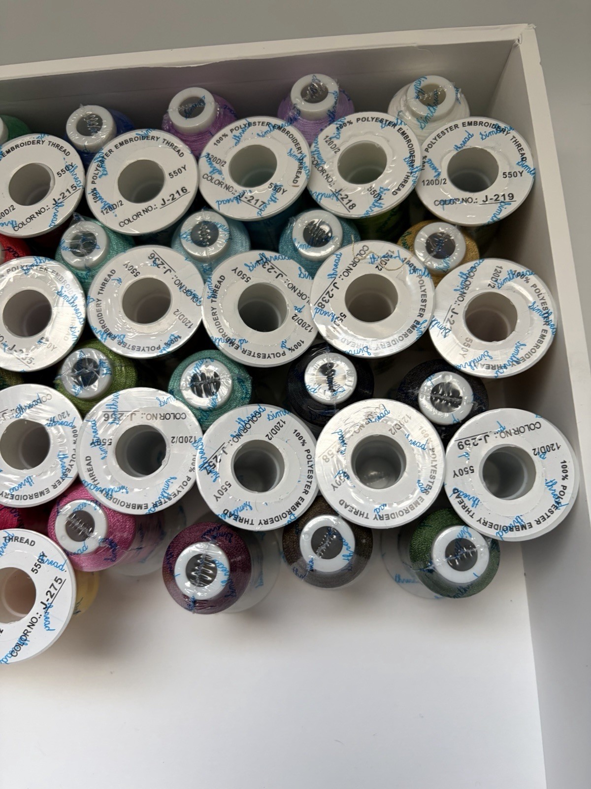 Simthread Embroidery Polyester Thread - 76 Colors NEW 550Y