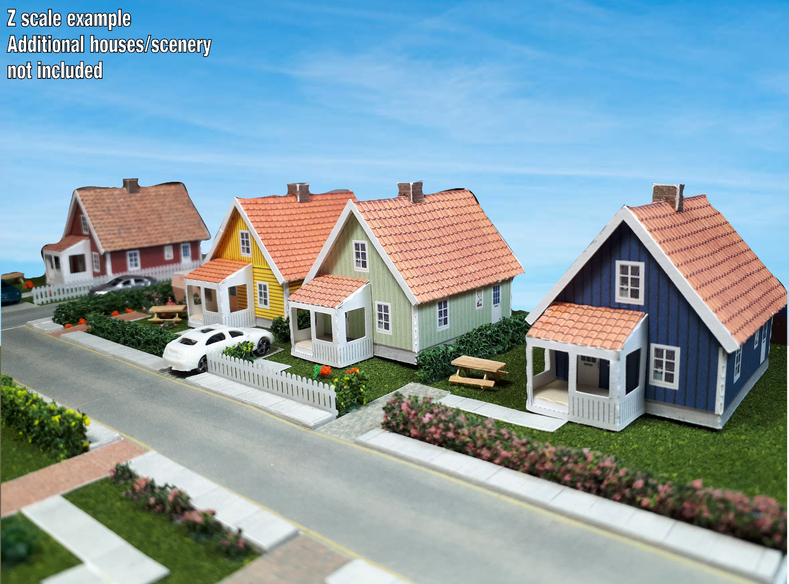 N Scale Building - Cover Stock(paper) Pre-Cut Nordic Style house - NS4P