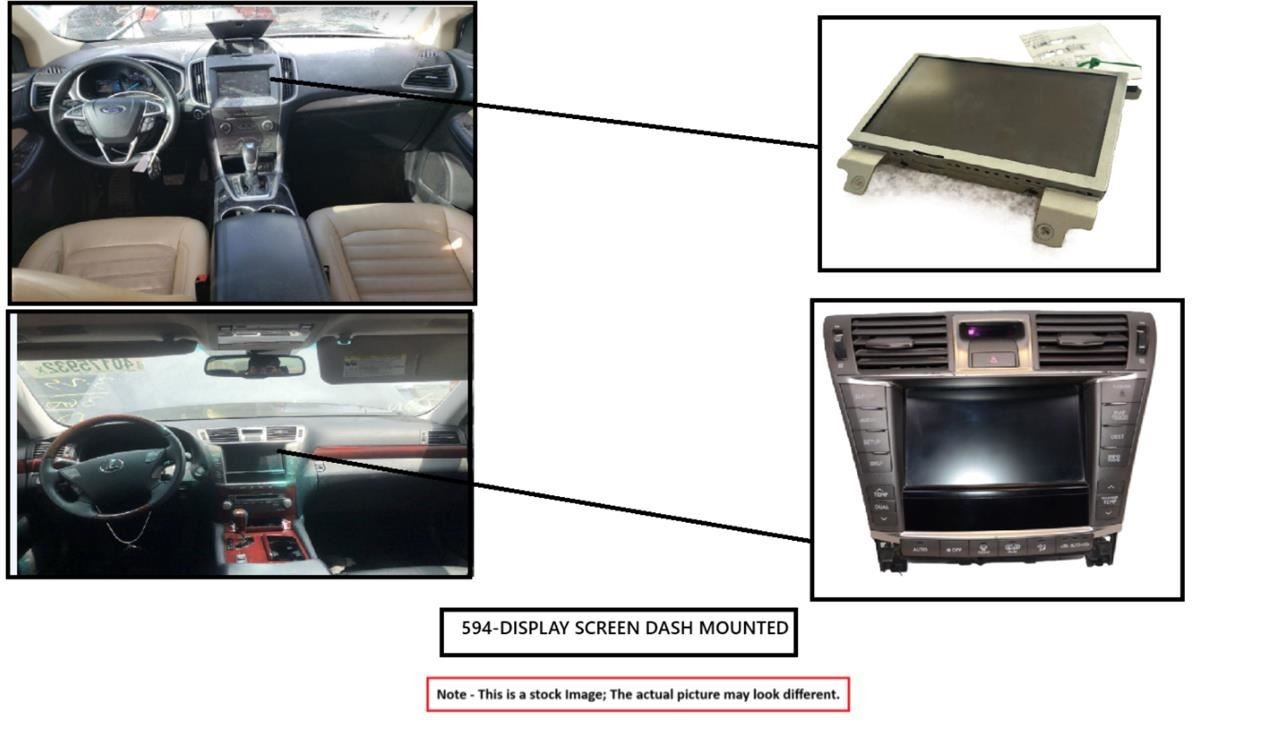 Info-GPS-TV Screen 7" Display Dash Mounted Fits 15-17 LEXUS NX200T 11457331
