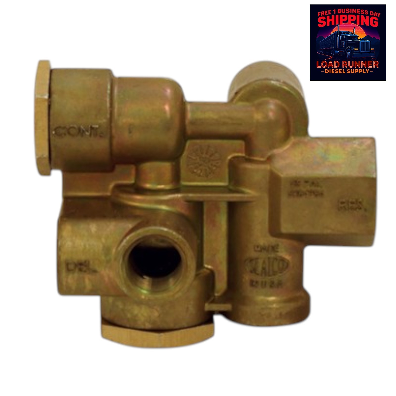 Genuine Sealco 110500 Spring Brake Valve 3/8" Ports – Tractor Trailer Air Contro