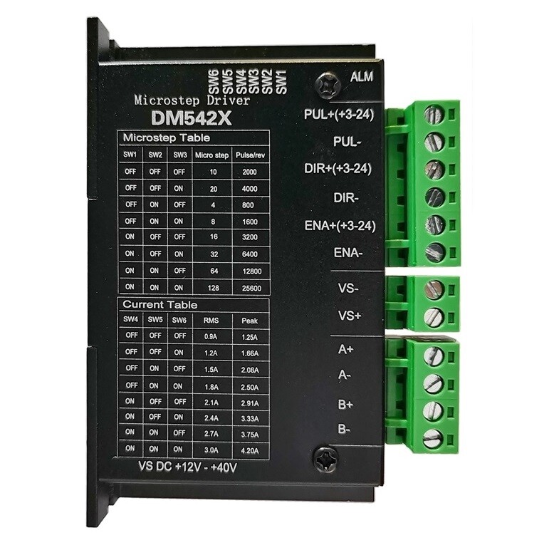 DM542X Digital DSP 42/57 Stepper Motor Driver 2Phase for Nema23 34 Stepper Motor