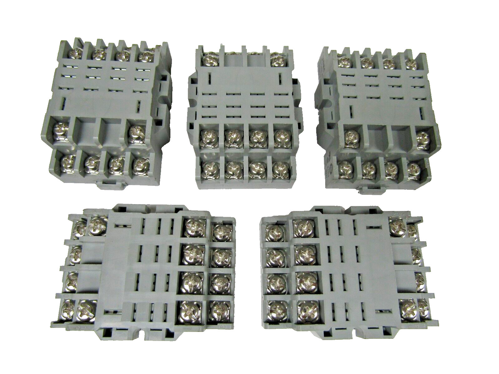 🔥5) NEW IDEC 14 BLADE RELAY SOCKET RELAY BASE 10 AMP 300V 4P SH4B-05 LOT OF 5