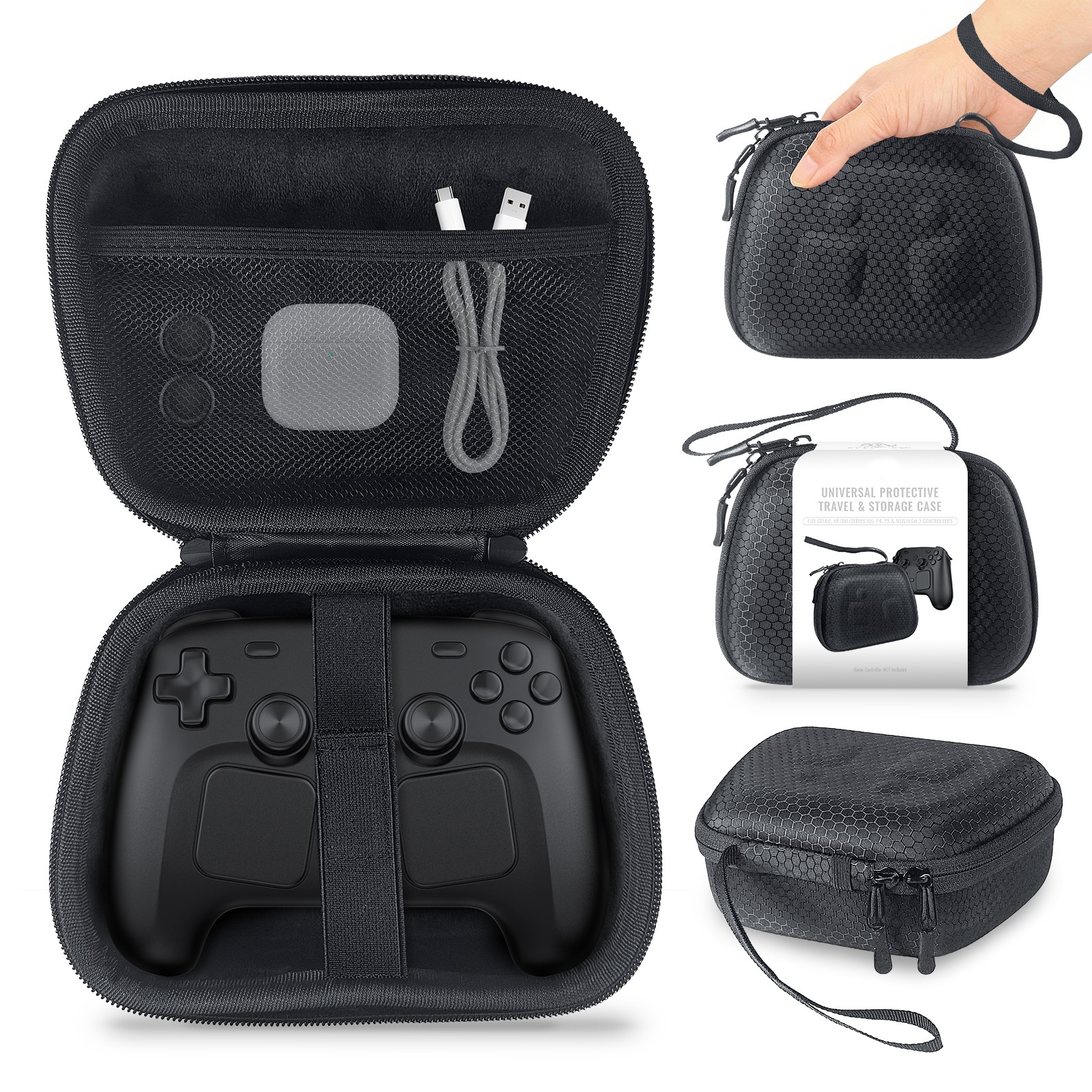 For Steam Controller2 Silicone Cover Protective Bag Hard EVA Travel Storage Case