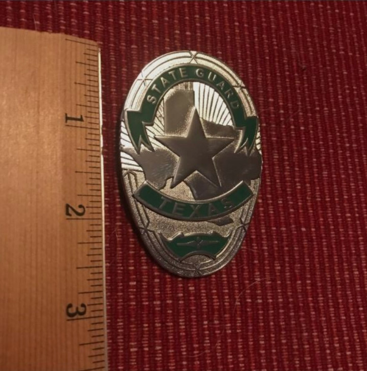 TEXAS STATE GUARD MILITARY WALLET BADGE