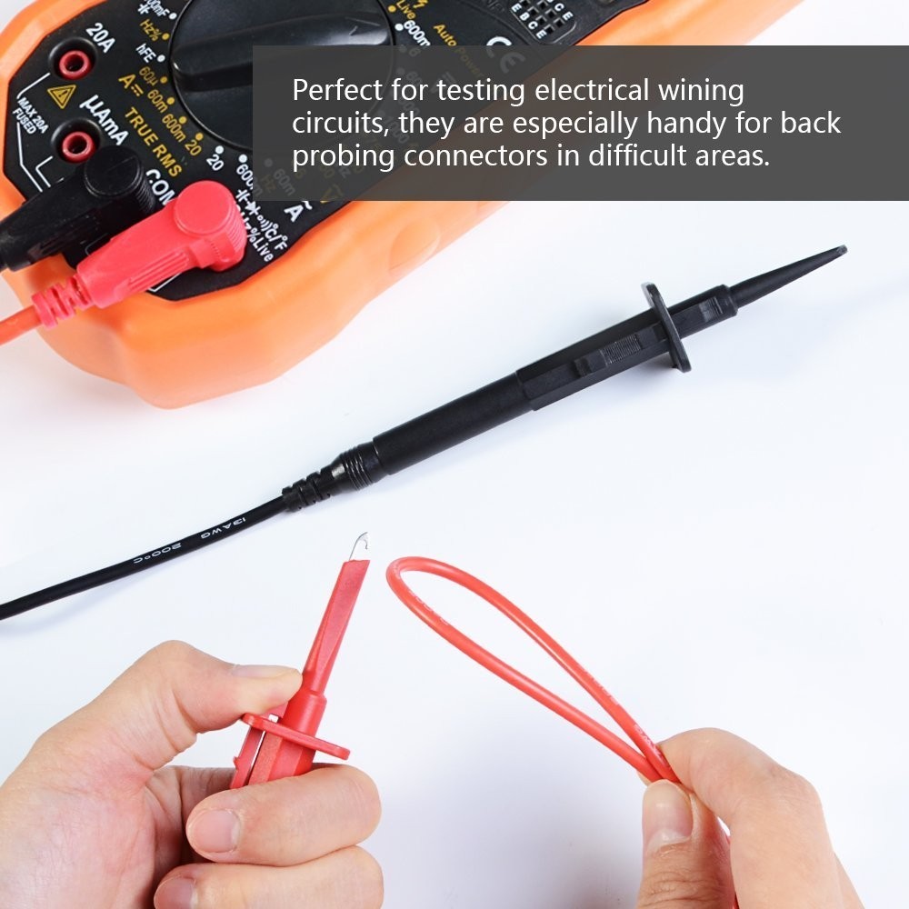 Multimeter Test Lead Kit - Essential Automotive Diagnostic Tools, Battery Tester