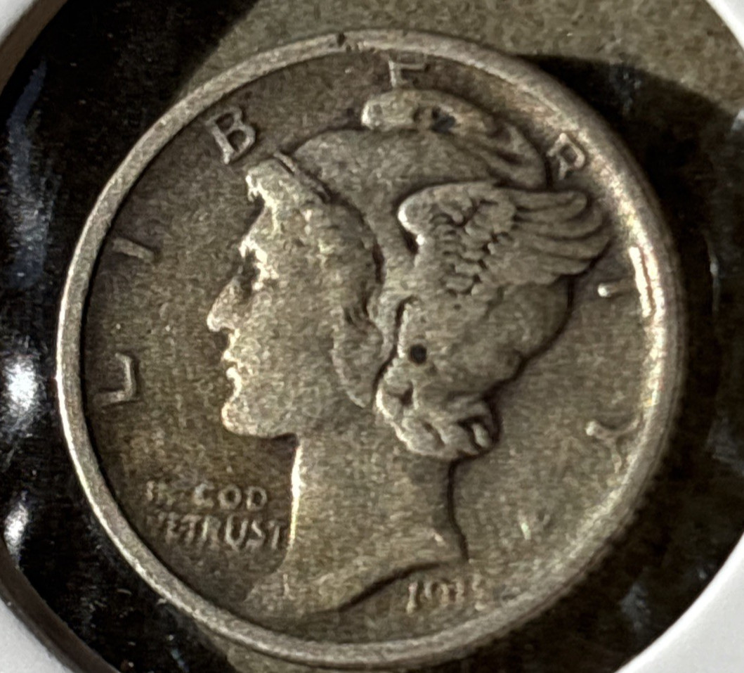1918 D Mercury Dime  Very Fine VF