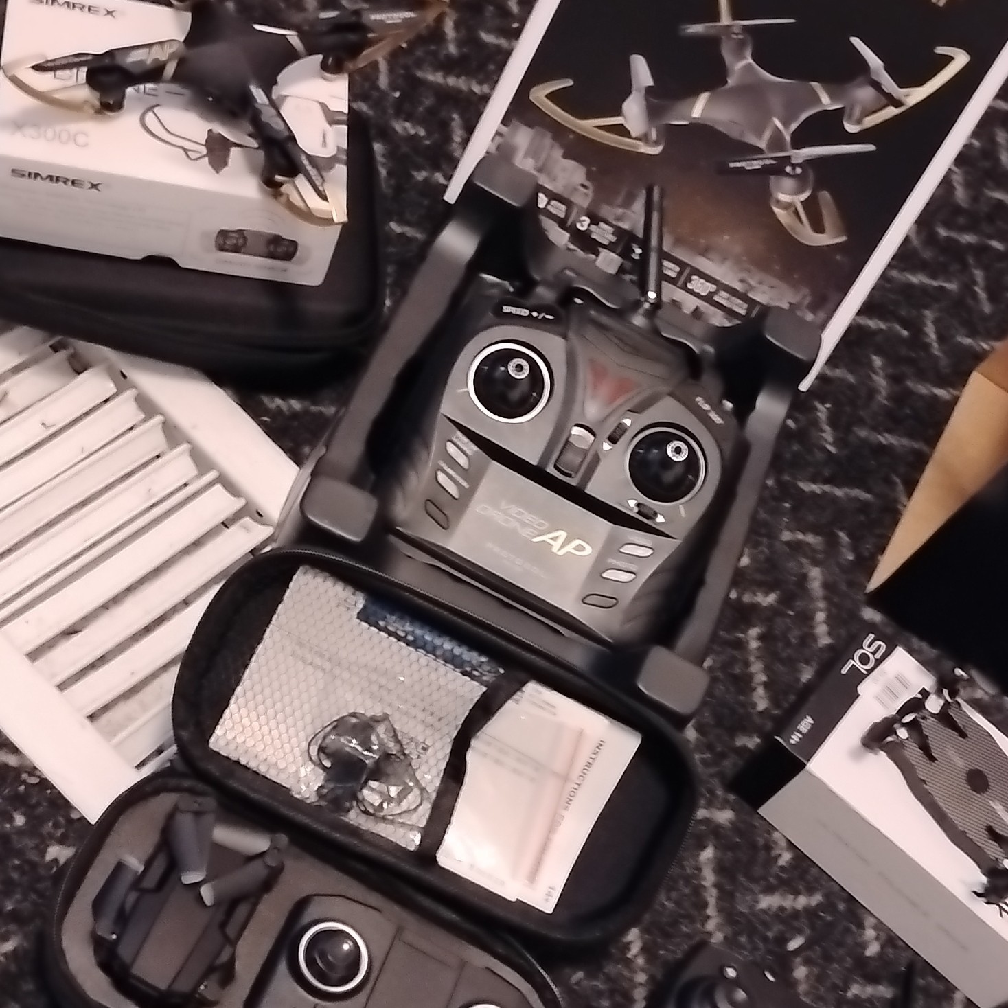 Protocol Videodrone AP & Simrex X300C RC Quadcopter With Camera Altitude Sensor