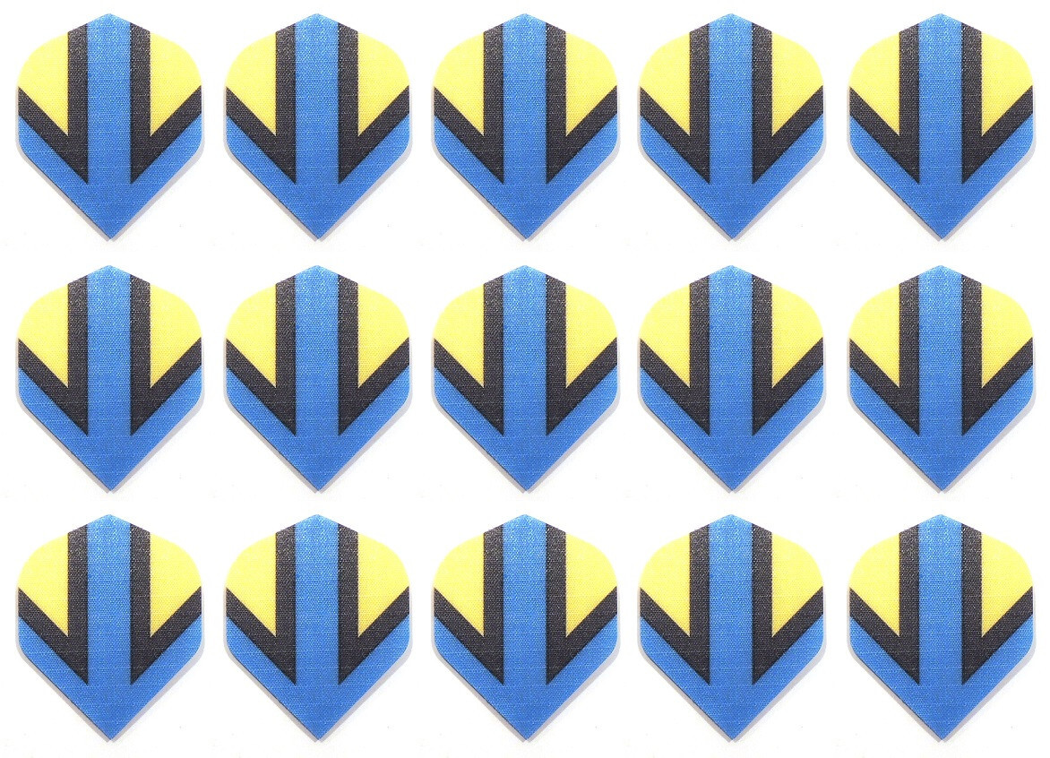 5 Sets Rip Stop Fabric Standard Dart Flights - Ships w/ Tracking - Blue Arrow