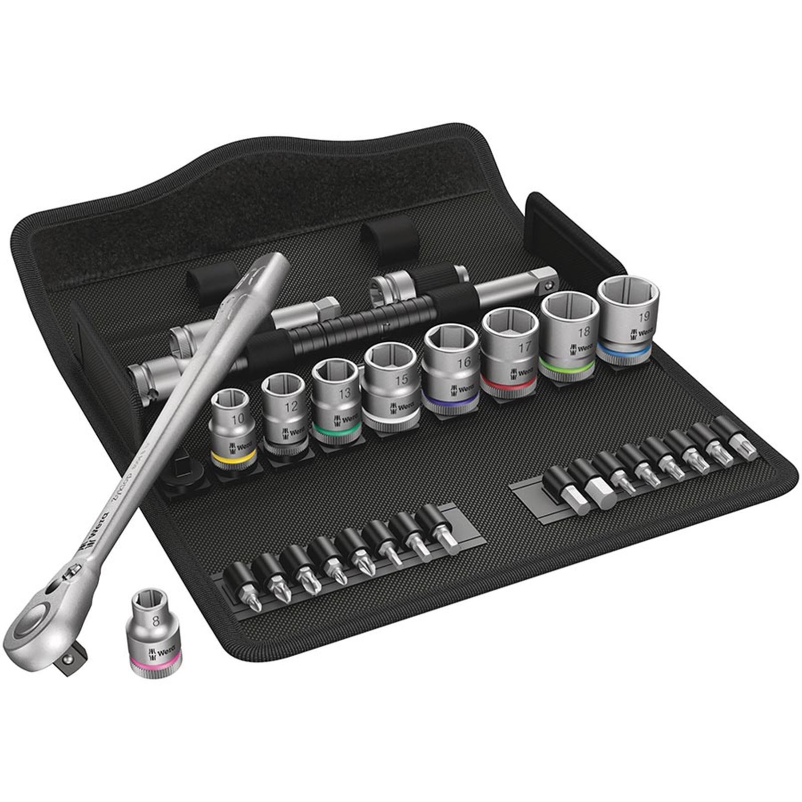 Wera 8100 SB 8 Zyklop Metal Ratchet 3/8'' Drive Set 05004048001