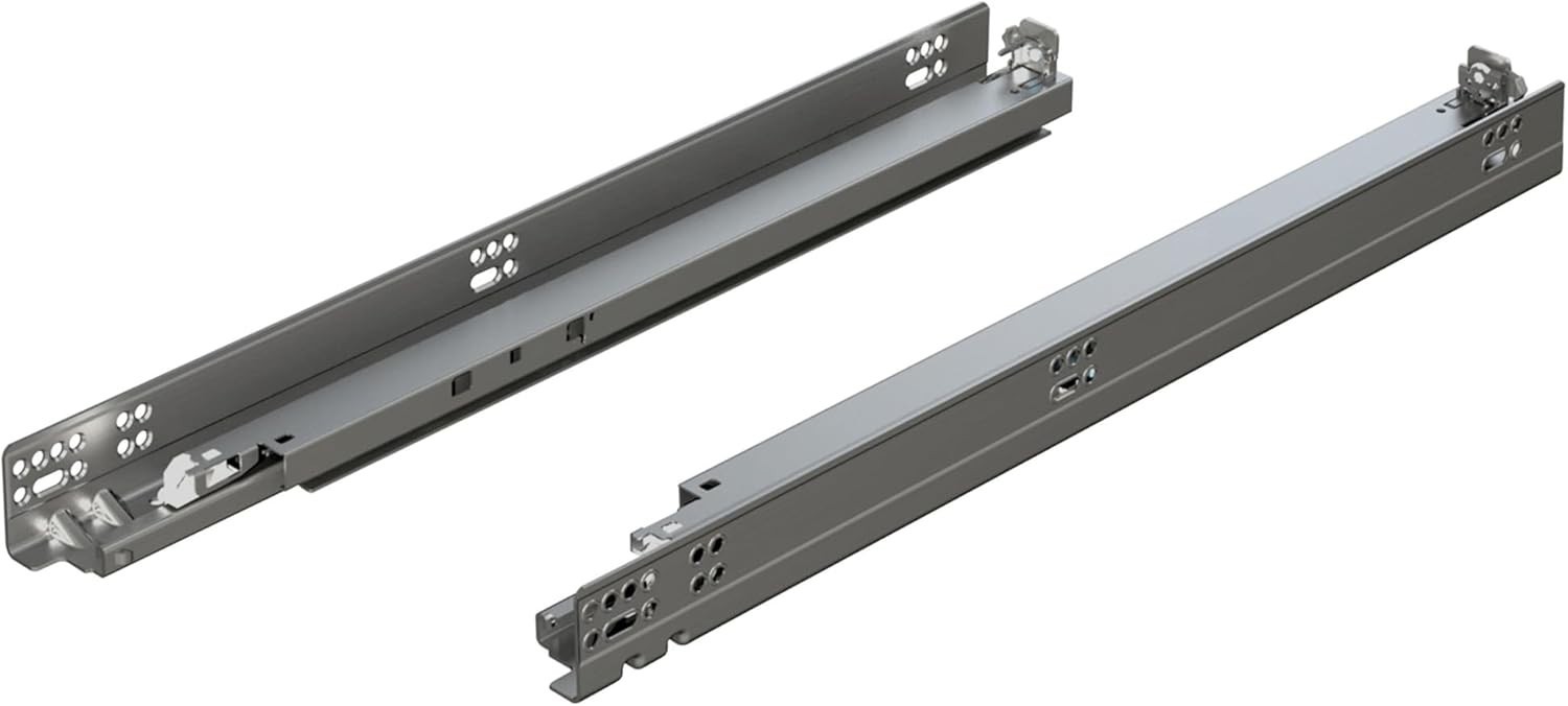 Concealed Undermount Drawer Runner Kit (6 Kits), 21" Full Extension Soft-Close