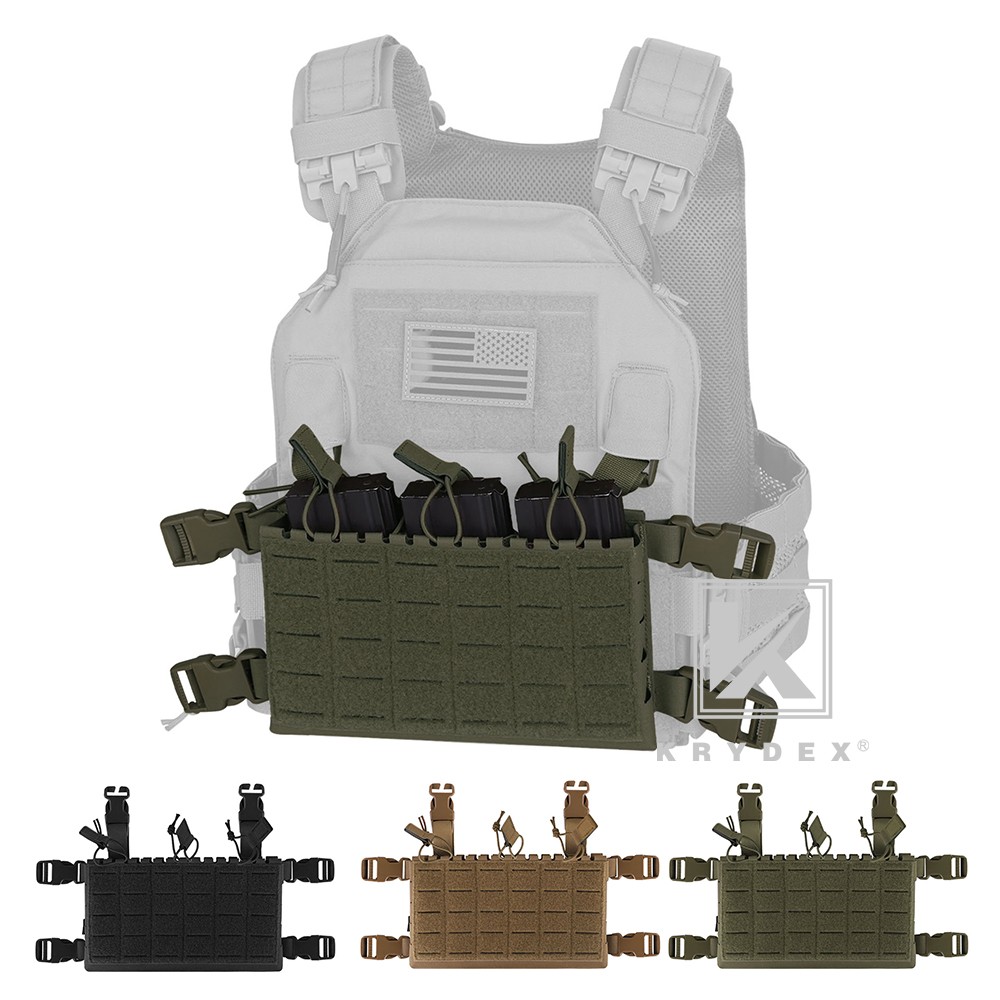 KRYDEX MK5 Tactical Placard Front Panel & Removable Buckle Laser Cut MOLLE