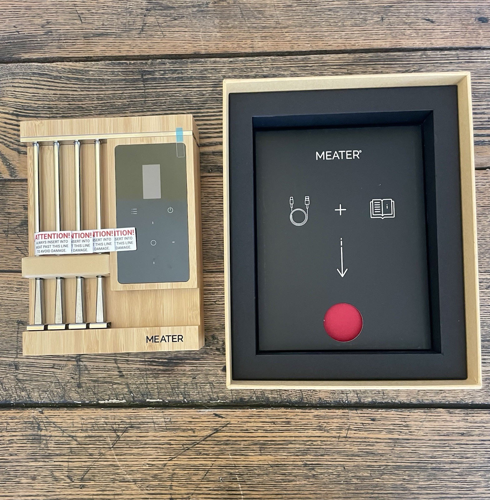 MEATER Pro XL Wireless Smart Meat Thermometer | 4 Multi-Sensor Probes |