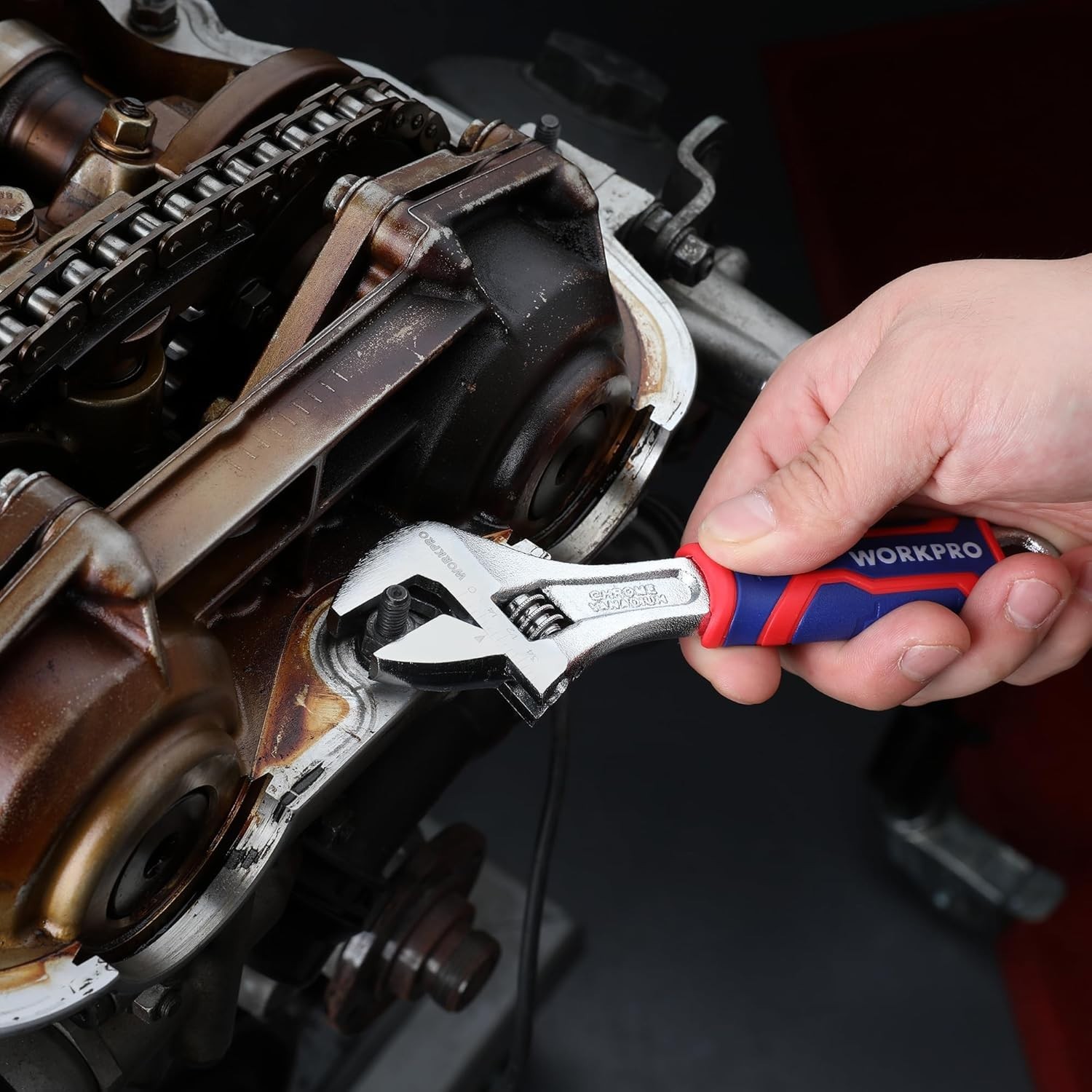 Versatile 6-Inch Adjustable Wrench with Precision Fit & Slip-Resistant Handle