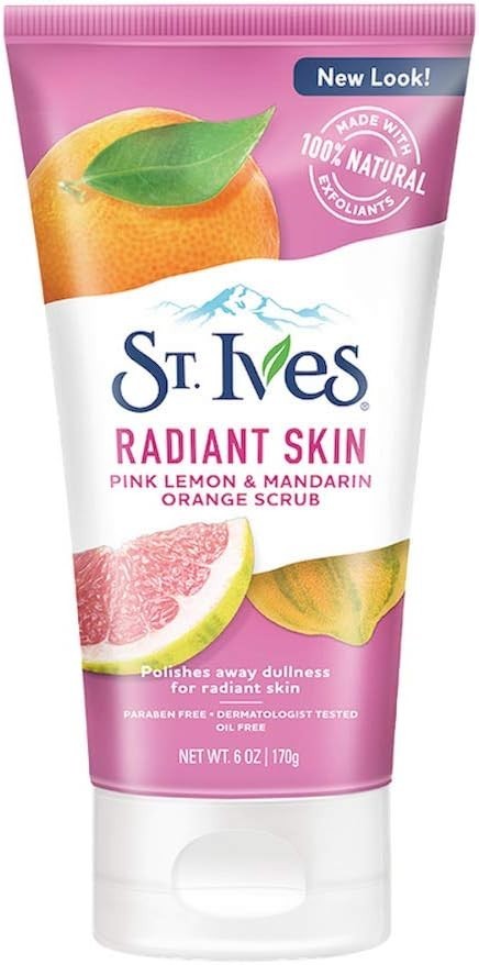 St. Ives Scrub, Even & Bright Pink Lemon & Mandarin Orange 6 Ounce