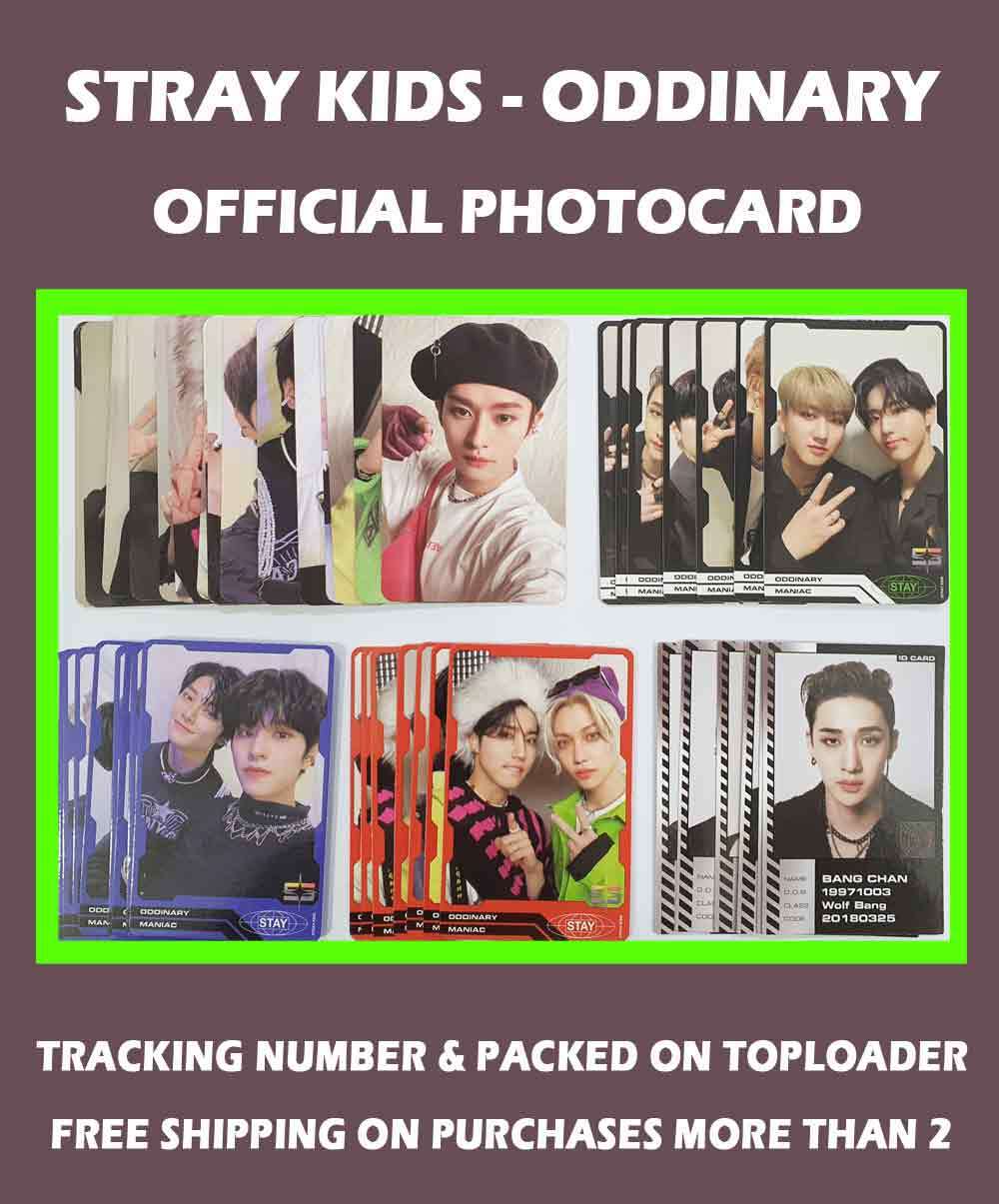 STRAY KIDS - ODDINARY Album Bangchan Hyunjin Leeknow Han Unit OFFICIAL PHOTOCARD