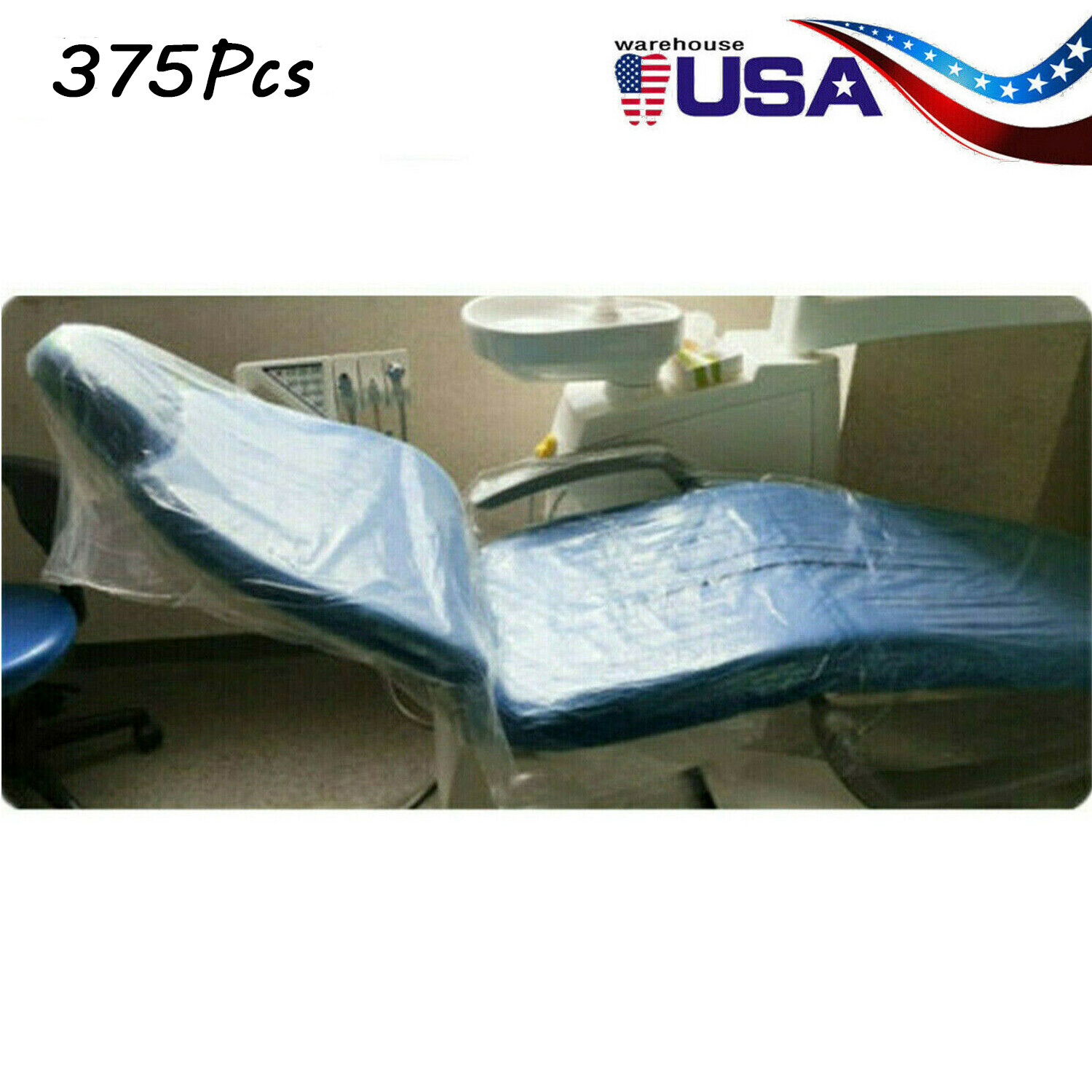 375Pcs Dental Full Chair Sleeves Cover Disposable Waterproof Size 29 " X 80 "