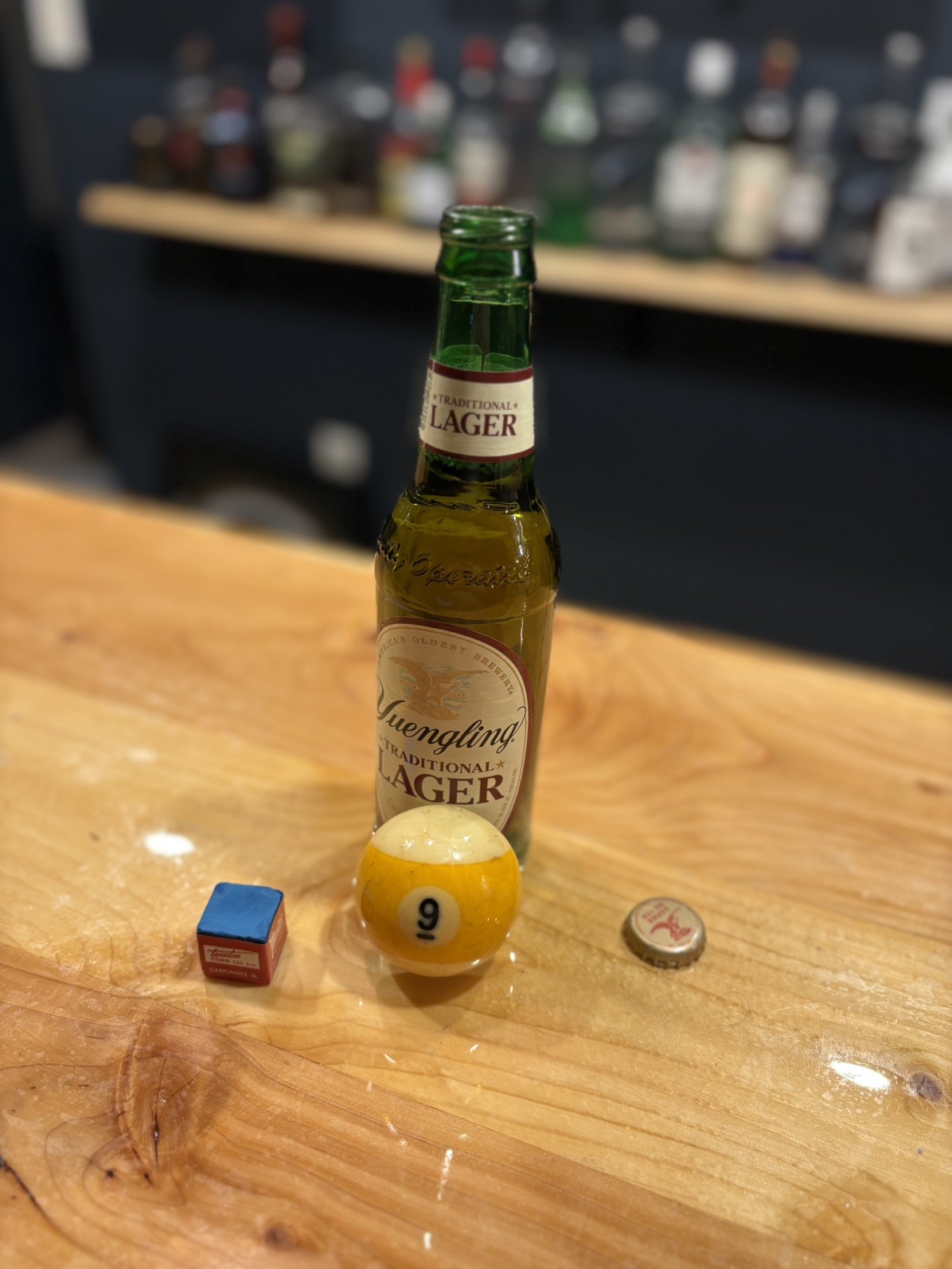 Handcrafted #9 Billiard Ball Bottle Opener