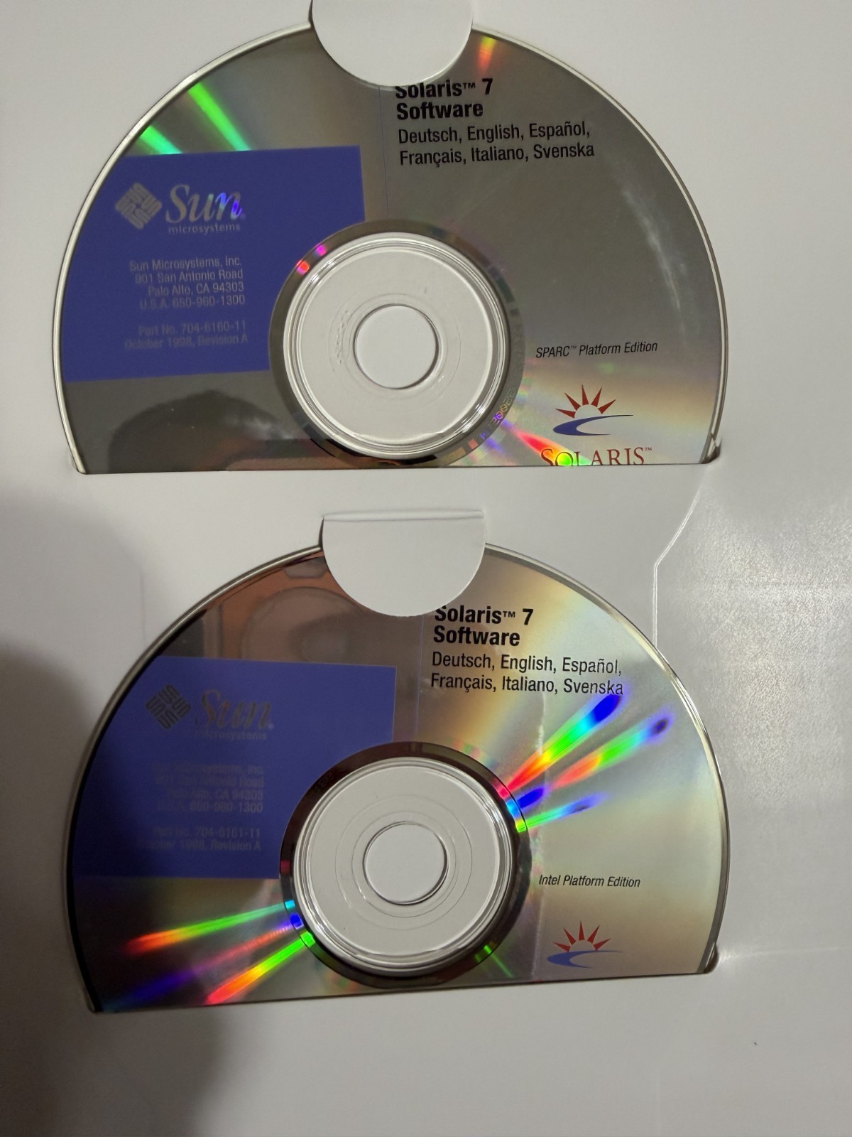 SUN MICROSYSTEMS SOLARIS 7 MEDIA OPERATING SYSTEM P/N 724-3144-01