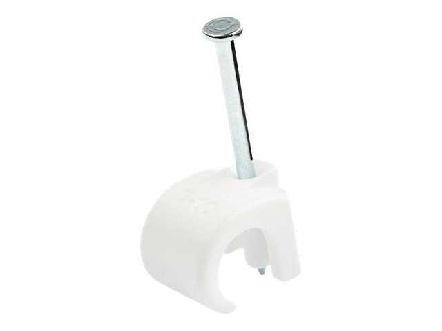 StarTech CBMNMCC3 100 Pk Cable Clips w/ Nail White TAA