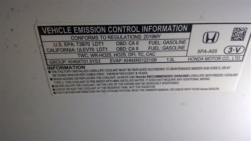 2019 Crv/Cr-v Chassis Control Module Sku#3458225