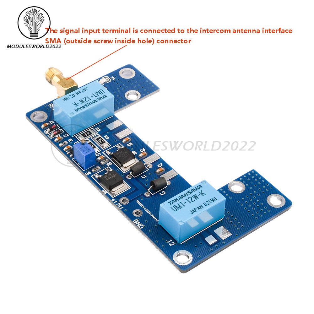 RF Power Amplifier Board Transceiver Circuit PCB Module for 1-5W Walkie-talkie