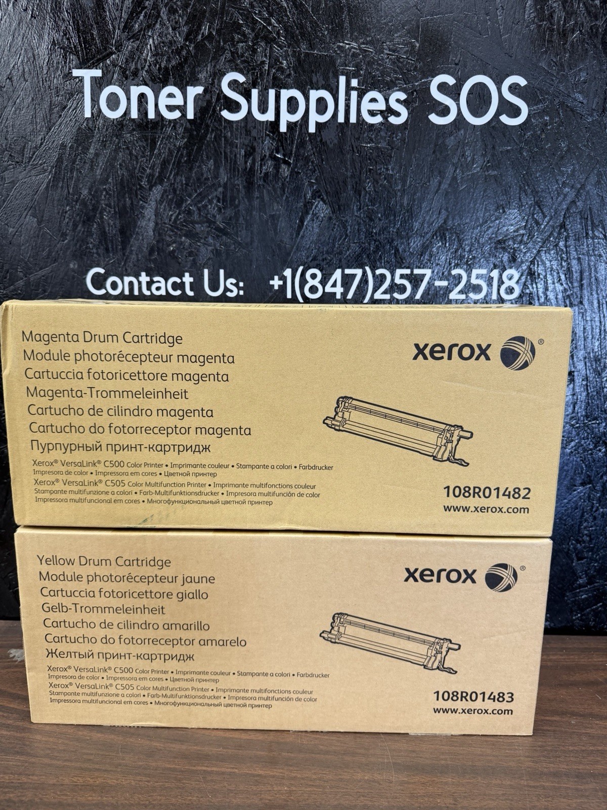 New OEM Xerox VersaLink C500,C505 MY Drum Cartridge 108R01482, 108R01483
