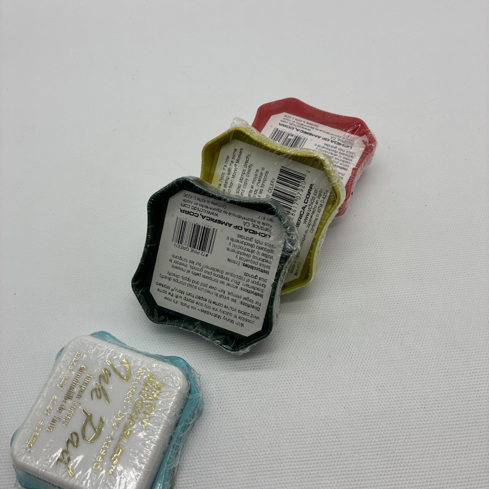 4 MARVY MATCHABLES RAISED-DYE-BASED ''INK PADS New