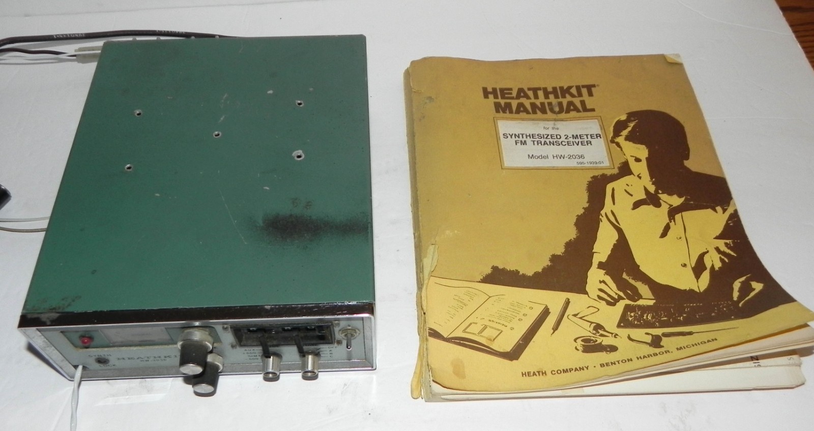Heathkit HW-2036 2M FM Transceiver Ham Radio with manual Untested