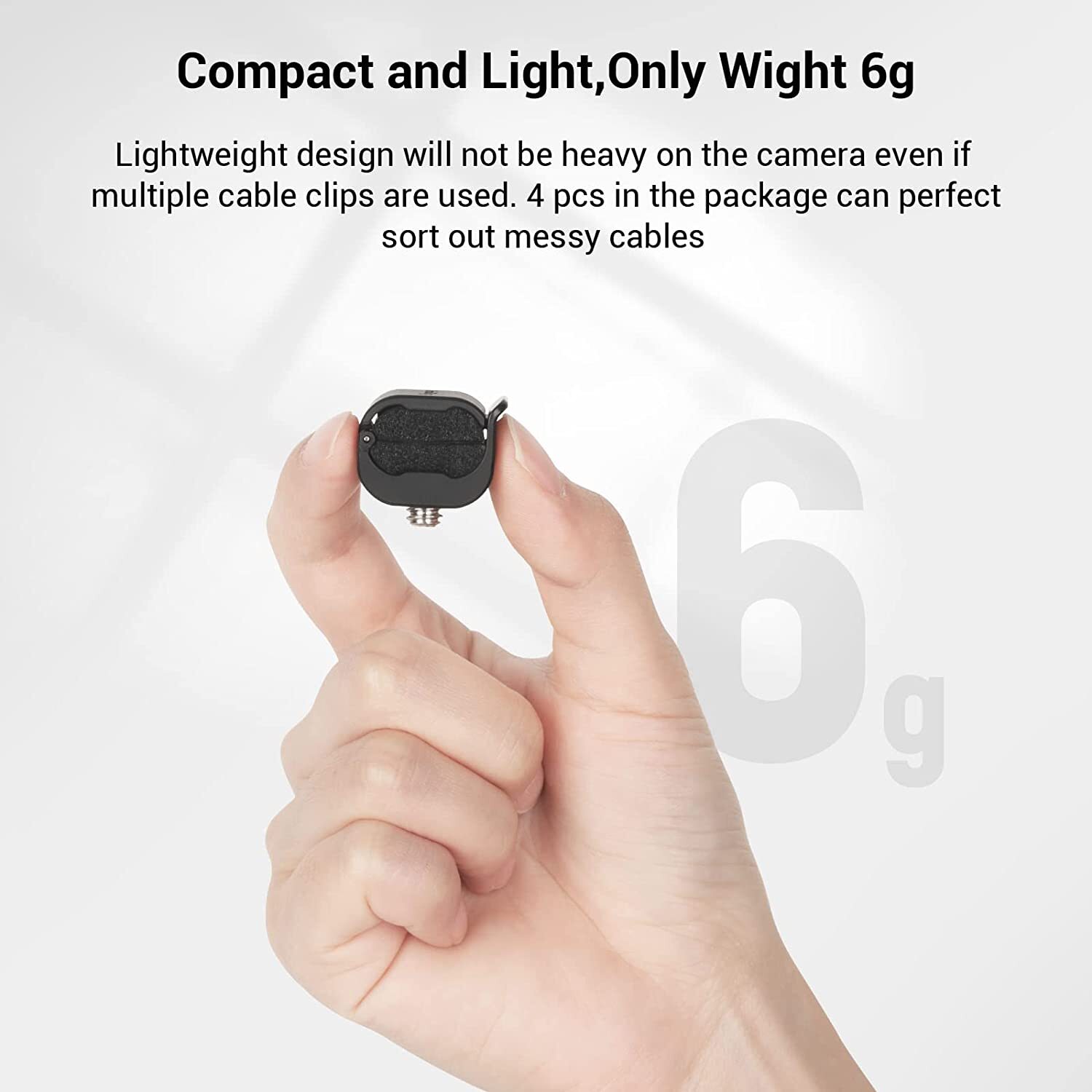 SmallRig Camera Cable Clamp 4 pcs for HDMI / SDI / Microphone Cables 2-6mm 3685