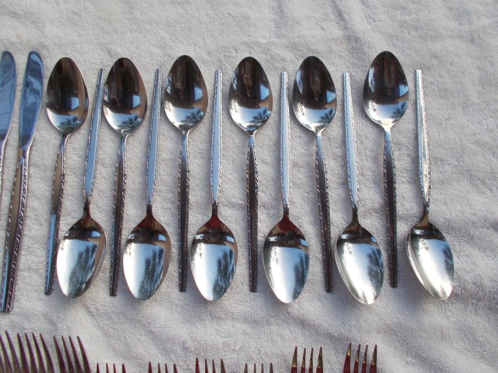 12 Place 60pcs Rogers Stanley Roberts ENSENADA Stainless Flatware Setting set