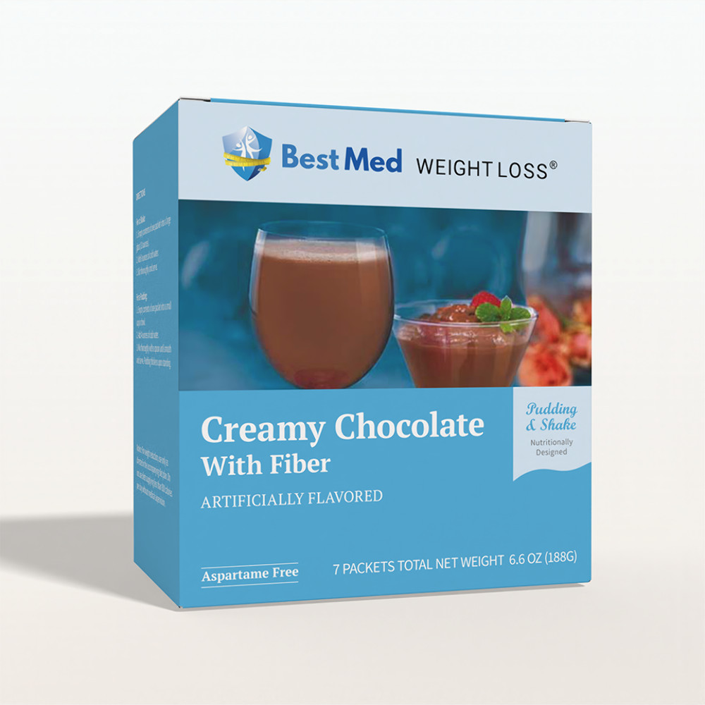 BestMed - Creamy Chocolate with Fiber | Pudding & Shake | Aspartame Free 7/ct