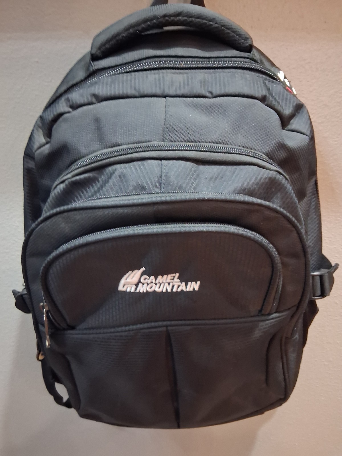 Camel Mountain Backpack Black 7 PCKTS 3zips NWT Brand New Never  Used 182