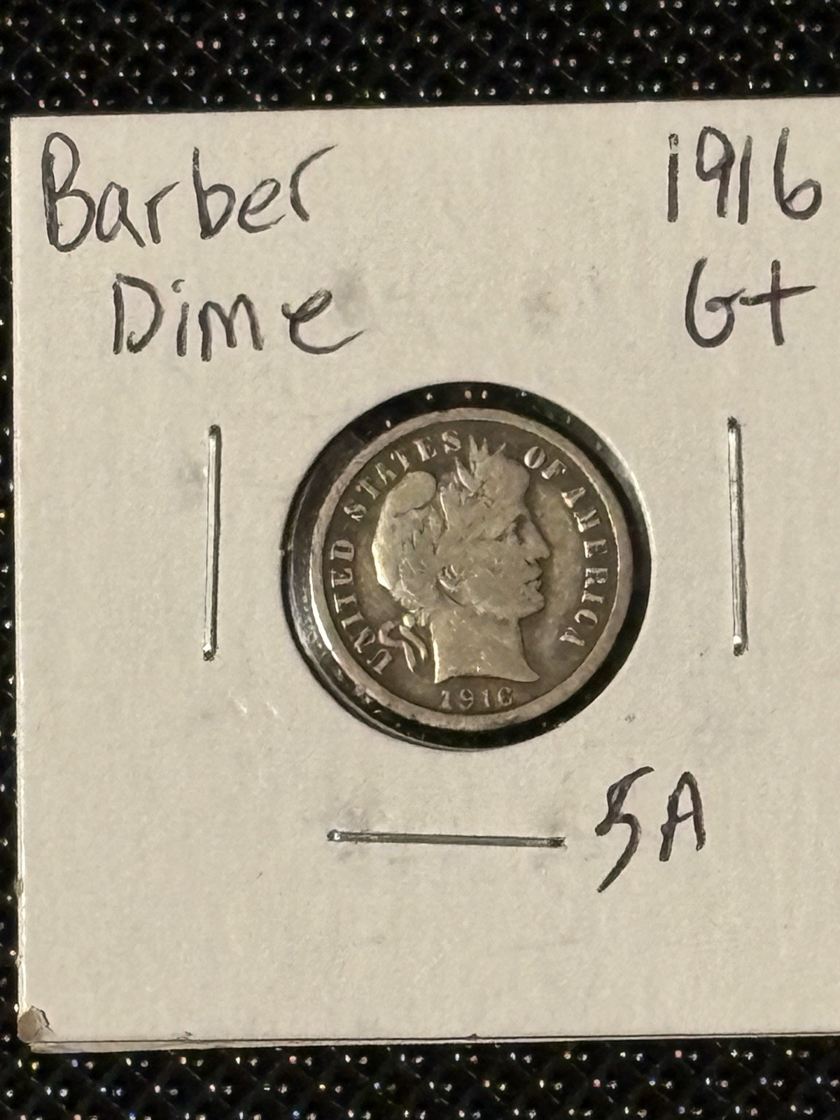 1916 Barber Dime