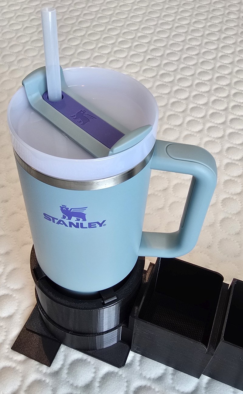 Airplane Center Console Custom Organizer Cup Holder - Modular - 3D Printed PETG