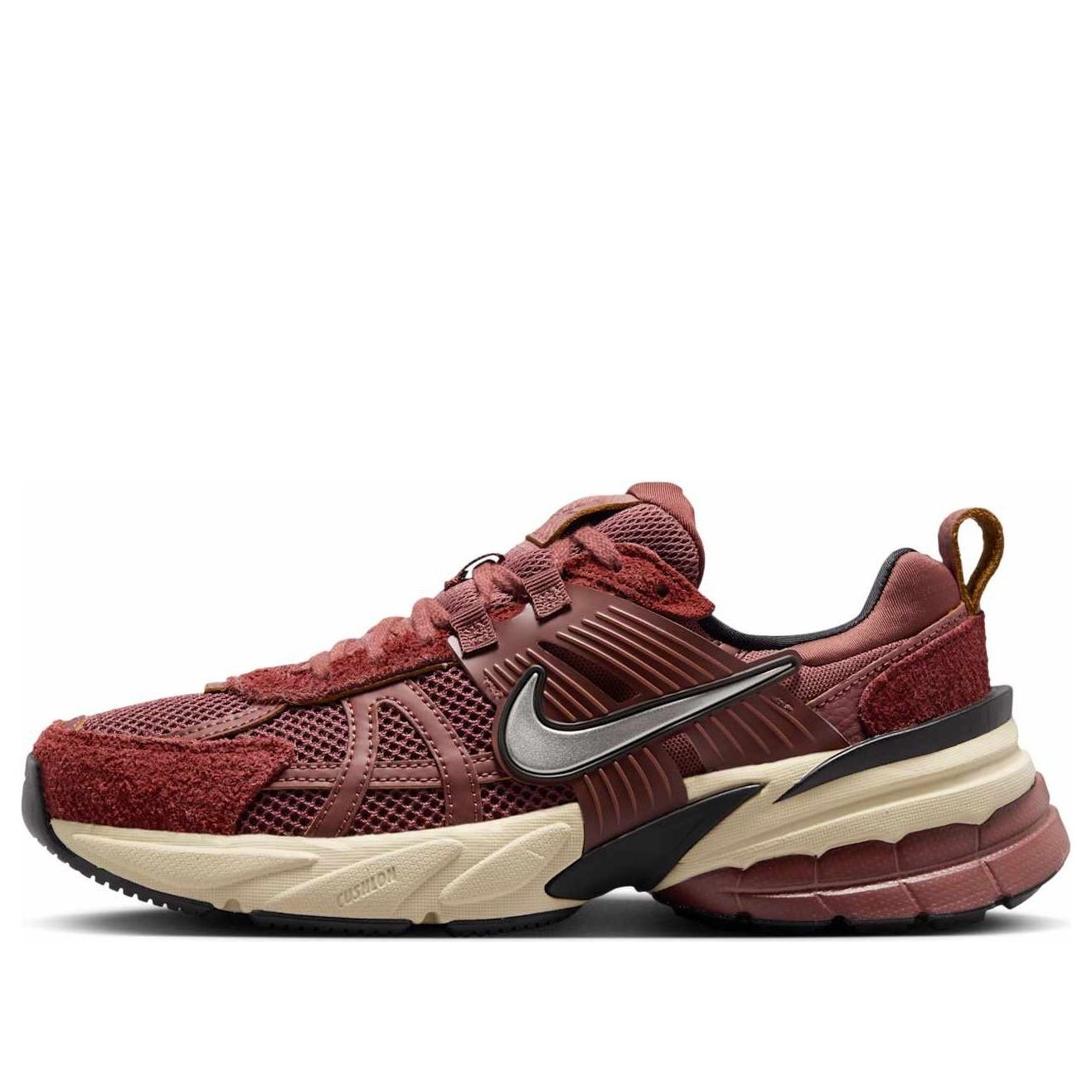 Women's Nike Sportswear V2K Run Red Sepia Chrome Dark Pony FN6703-201