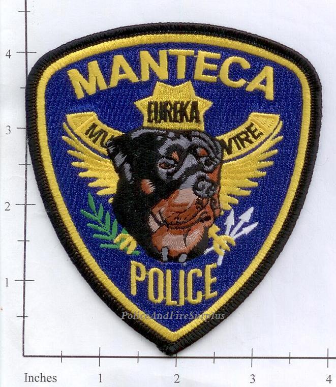 California - Manteca K-9 CA Police Dept Patch