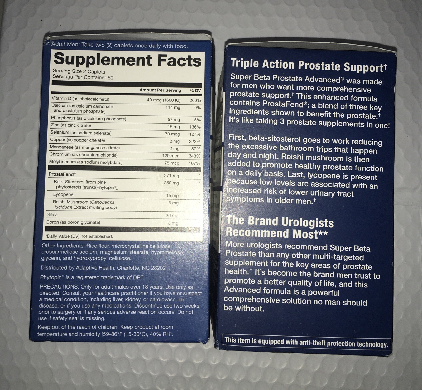 (2 )~Pack Super Beta Prostate Advanced Supplement 2x120 Cap (240) Exp 04/2027