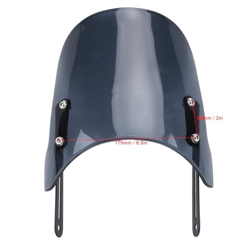 Motorcycle Windshield, Motorcycle Front Windshield Windscreen for Grey