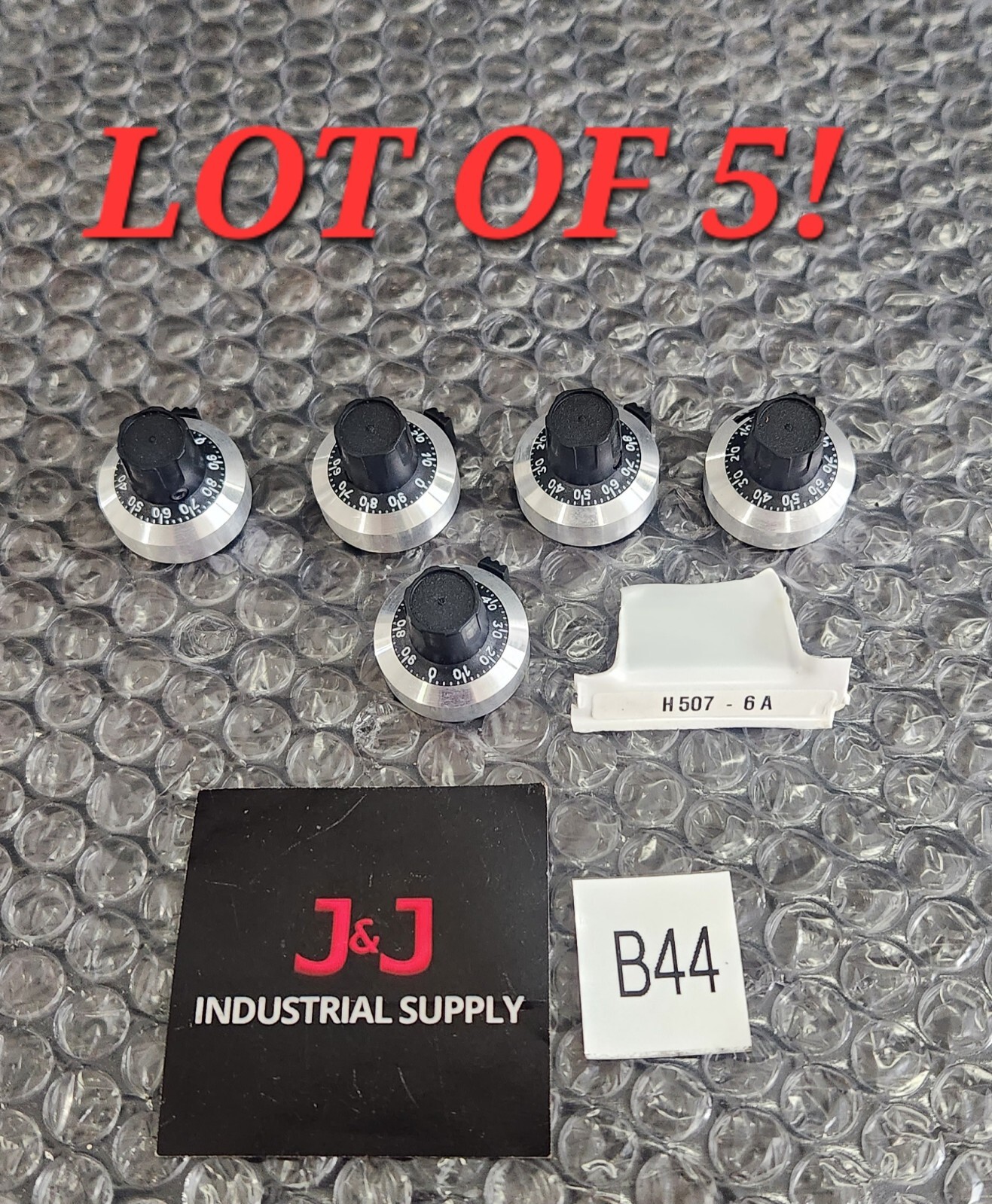 🆕️ *LOT OF 5* Bourns/Atoms H 507-6A Potentiometer Control Knob ⚡️🇺🇸 SHIP
