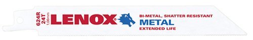 LENOX 20496-B624R 6" 24TPI Metal Cutting Reciprocating Saw Blade - 25 Pack