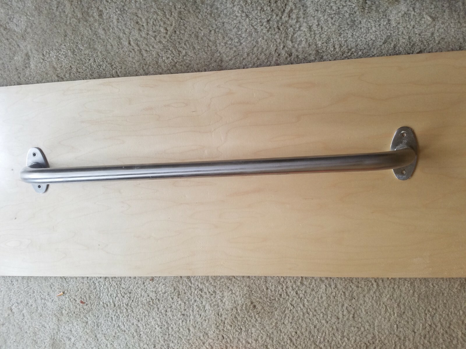 Bath Safety Grab Bar, Satin Finish Stainless-Steel, 24-Inch