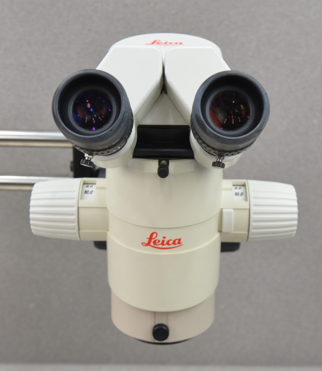 Leica MZ12 Binocular Stereo Zoom Microscope on Diagnostic Instruments Boom Stand
