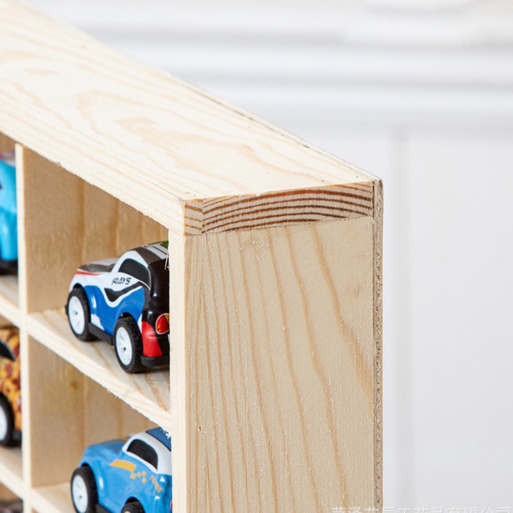 48-Grid Solid Wood Storage Box for 1:64 Car Model Toy Display Collection Holder