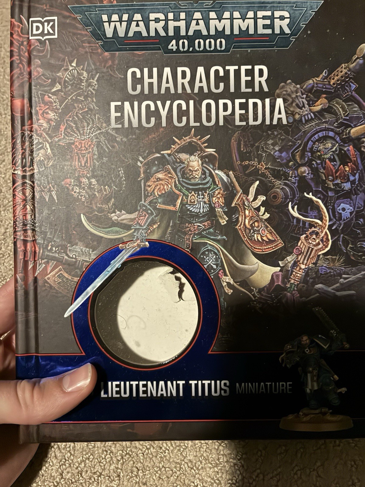 DK Warhammer 40K Character Encyclopedia No Titus Miniature