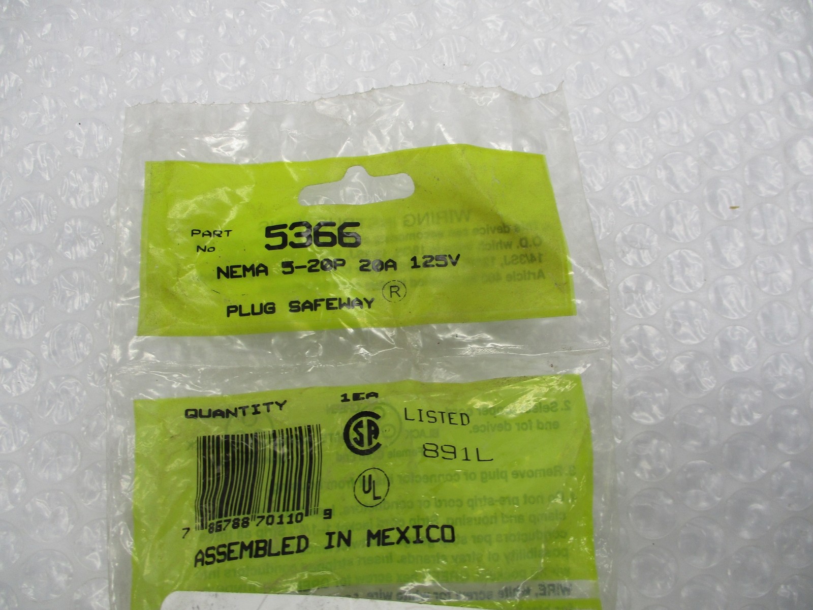 WOODHEAD 5366 PLUG NSMP