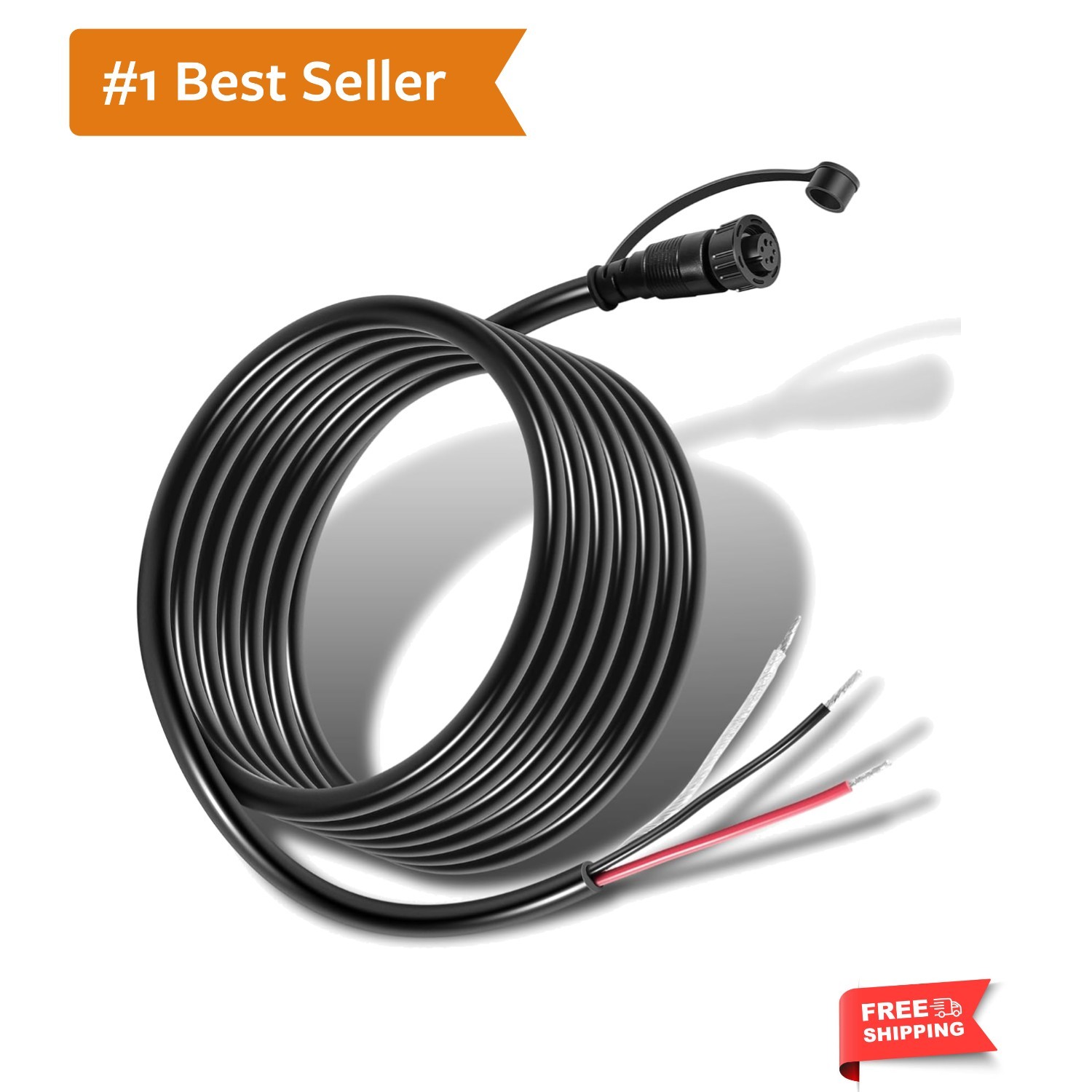 PC13 Power Cable for Humminbird APEX, XPLORE Fishfinder, MEGA Live Imaging an...