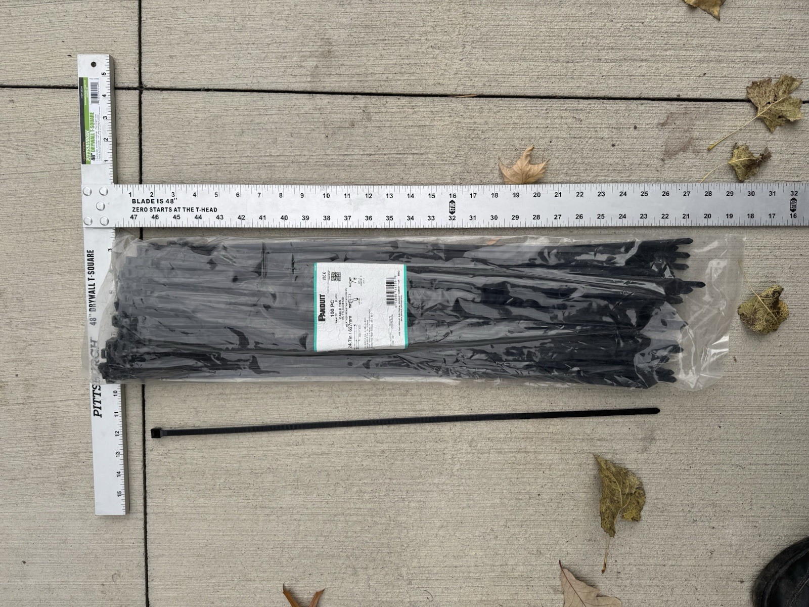 Panduit Cable Ties PLT7LH-C6120 Weather Resistant Black Pack of 100 New Sealed